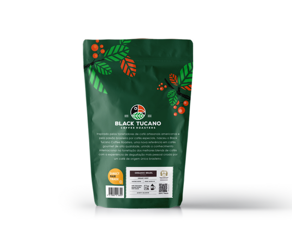 Assinatura Café Black Tucano Organic Coffee Torrado e em Grãos 250g