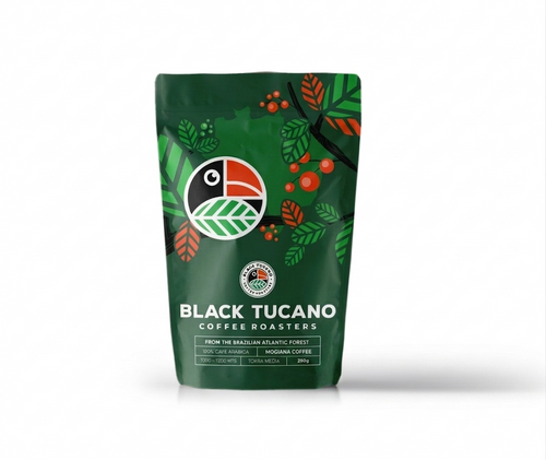 Assinatura Café Black Tucano Organic Coffee Torrado e em Grãos 250g