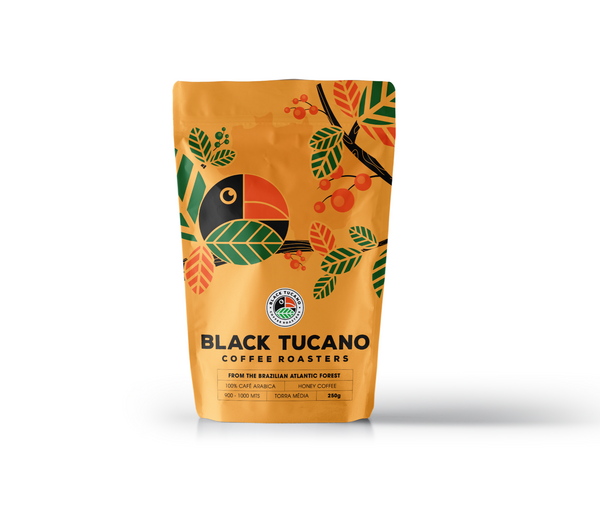 Café Black Tucano Honey Coffee Torrado e em Grãos 250g